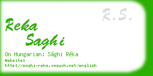 reka saghi business card